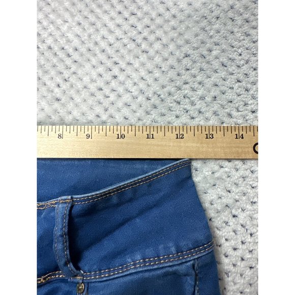 Wax Jeans Womens 7 Blue Denim Medium Wash Jegging Skinny High Waisted - Picture 8 of 10